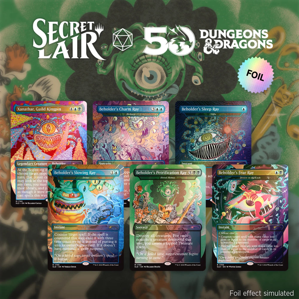 Secret Lair: Drop Series - Secret Lair x Dungeons & Dragons (Death is in the Eyes of the Beholder I - Rainbow Foil Edition)