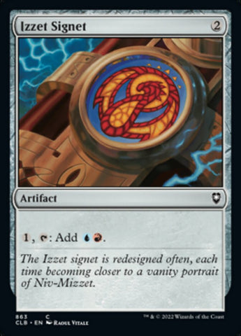 Cachet d'Izzet [Commander Legends: Battle for Baldur's Gate]