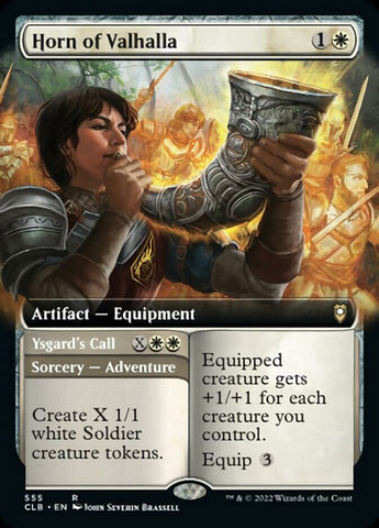 Cor de la Valhalla // Appel d'Ysgard (Extended Art) [Commander Legends : Battle for Baldur's Gate]