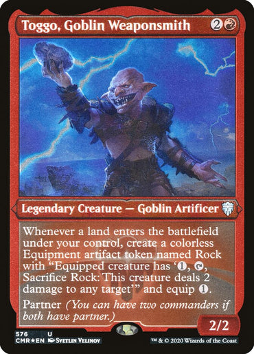 Toggo, Goblin Weaponsmith (Etched) [Commander Legends]