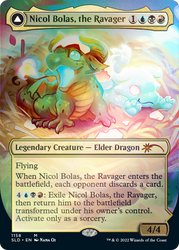 Nicol Bolas, le Dévastateur // Nicol Bolas, l'Éveillé (Sans bordure) [Secret Lair : De Mignon à Brutal]
