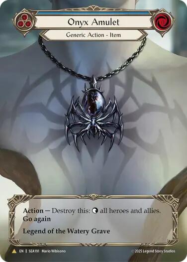 Onyx Amulet (Treasure) [SEA191] (High Seas)  Cold Foil