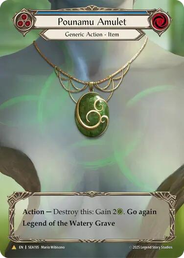 Pounamu Amulet (Treasure) [SEA195] (High Seas)  Cold Foil