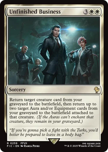 Unfinished Business (Surge Foil) [FINAL FANTASY Commander]