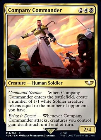 Commandant de compagnie (Surge Foil) [Warhammer 40,000]