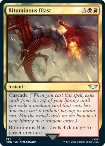 Explosion bitumineuse (Foil d'accélération) [Warhammer 40,000]