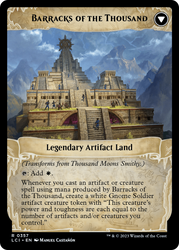 Thousand Moons Smithy (Extended Art) // Barracks of the Thousand [The Lost Caverns of Ixalan]