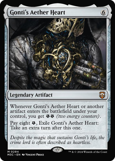 Gonti's Aether Heart (Ripple Foil) [Modern Horizons 3 Commander]