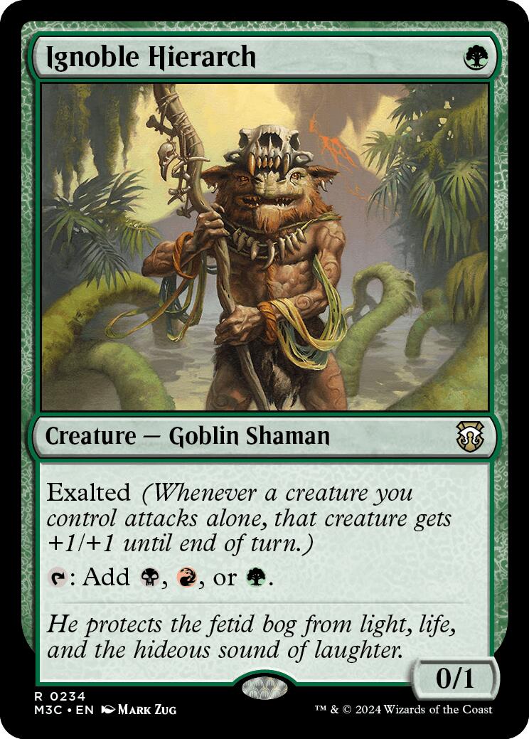 Ignoble Hierarch (Ripple Foil) [Modern Horizons 3 Commander]