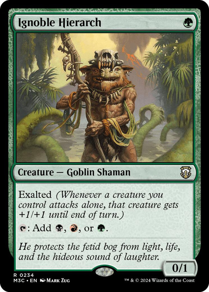 Ignoble Hierarch (Ripple Foil) [Modern Horizons 3 Commander]