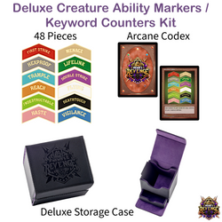 Deluxe Set of Beautiful Zinc Alloy and Enamel Creature Ability Markers or Keyword Counters Magic MTG