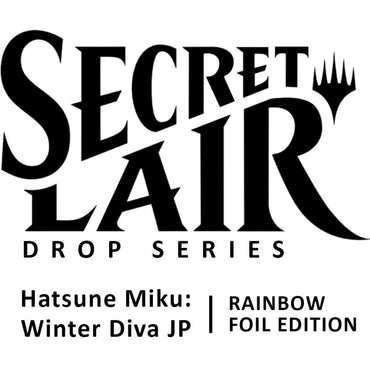 Secret Lair: Drop Series - Secret Lair x Hatsune Miku (Winter Diva - Japanese Rainbow Foil Edition)
