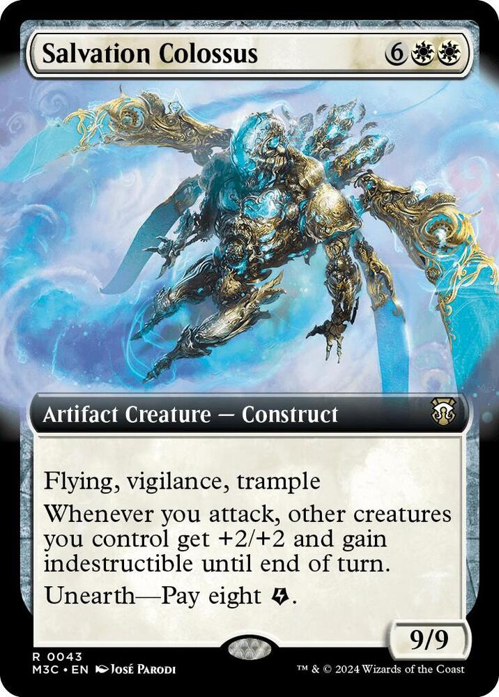 Salvation Colossus (Extended Art) (Ripple Foil) [Modern Horizons 3 Commander]