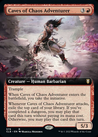 Aventurière des grottes du Chaos (Extended Art) [Commander Legends : Battle for Baldur's Gate]