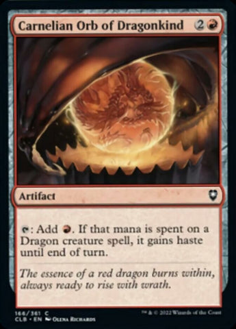 Orbe de cornaline draconique [Commander Legends: Battle for Baldur's Gate]