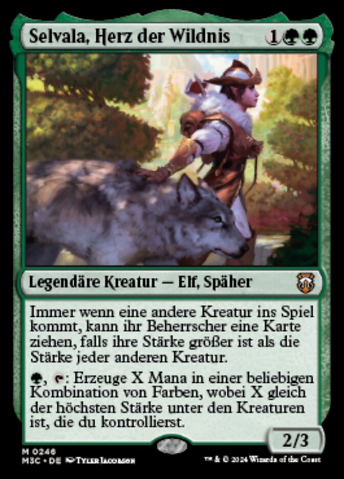 Selvala, Heart of the Wilds (Ripple Foil) [Modern Horizons 3 Commander]