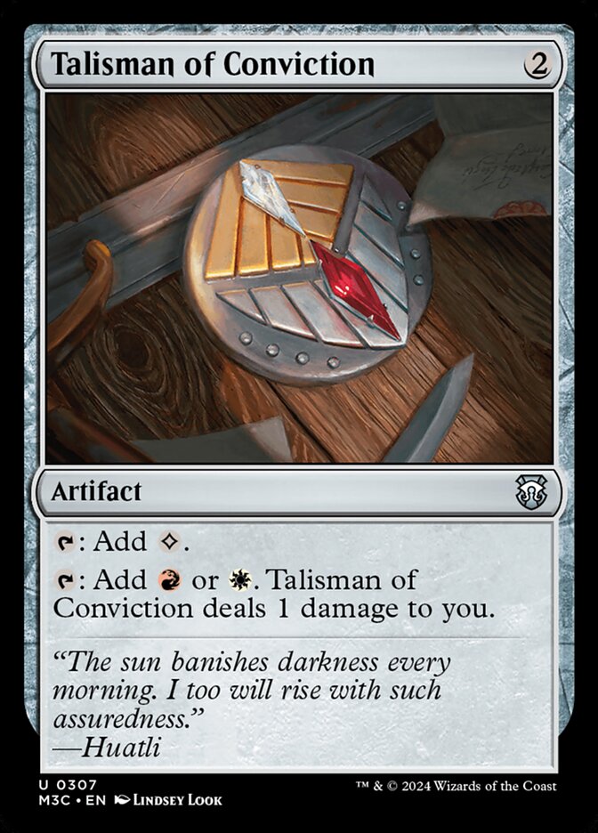 Talisman of Conviction (Ripple Foil) [Modern Horizons 3 Commander]